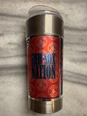 New - Boston Red Sox Nation Stainless Steel Travel Mug - Red 24 oz